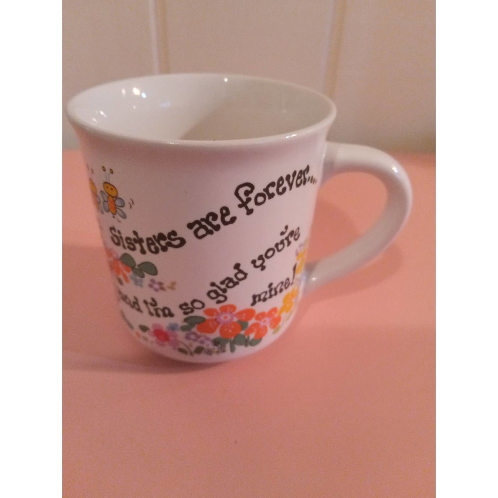Sisters are forever Message Mug, Made in Korea, George Good